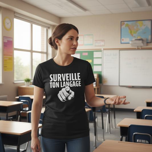 Prof- Surveille ton langage - T-Shirt Unisexe confortable