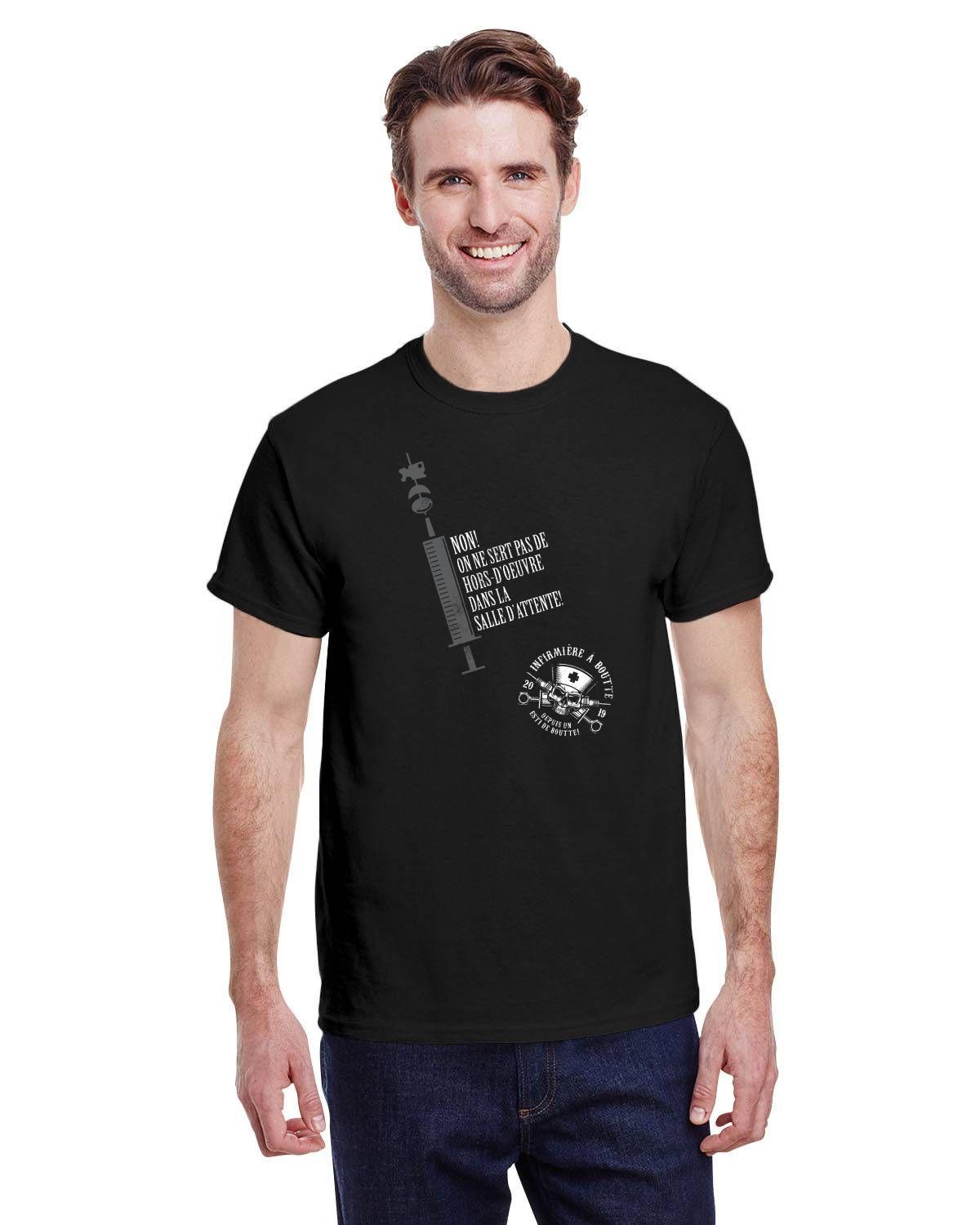 Inf- Non, on ne sert pas de hors-d'oeuvre dans la salle d'attente - T-shirt Unisexe